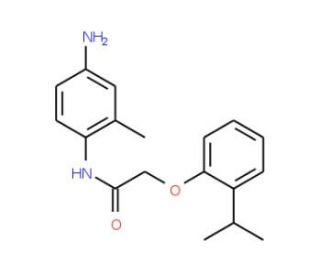 N-(4-Amino-2-methylphenyl)-2-(2-isopropylphenoxy)-acetamide - chemical structure image