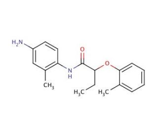 N-(4-Amino-2-methylphenyl)-2-(2-methylphenoxy)-butanamide - chemical structure image