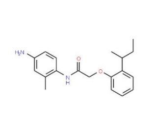 N-(4-Amino-2-methylphenyl)-2-[2-(sec-butyl)-phenoxy]acetamide - chemical structure image