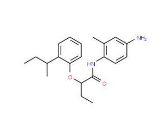 N-(4-Amino-2-methylphenyl)-2-[2-(sec-butyl)-phenoxy]butanamide - chemical structure image