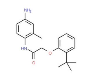 N-(4-Amino-2-methylphenyl)-2-[2-(tert-butyl)-phenoxy]acetamide - chemical structure image