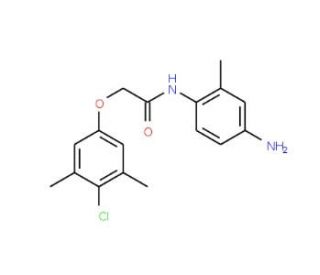 N-(4-Amino-2-methylphenyl)-2-(4-chloro-3,5-dimethylphenoxy)acetamide - chemical structure image