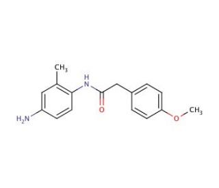 N-(4-Amino-2-methylphenyl)-2-(4-methoxyphenyl)-acetamide - chemical structure image