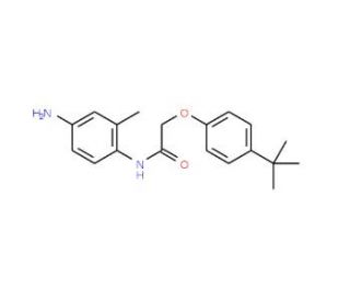 N-(4-Amino-2-methylphenyl)-2-[4-(tert-butyl)-phenoxy]acetamide - chemical structure image