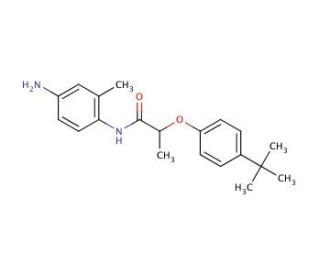 N-(4-Amino-2-methylphenyl)-2-[4-(tert-butyl)-phenoxy]propanamide - chemical structure image