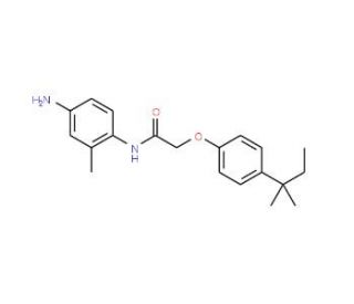 N-(4-Amino-2-methylphenyl)-2-[4-(tert-pentyl)-phenoxy]acetamide - chemical structure image