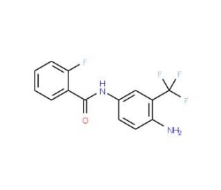 N-[4-amino-3-(trifluoromethyl)phenyl]-2-fluorobenzamide - chemical structure image
