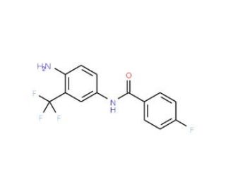 N-[4-amino-3-(trifluoromethyl)phenyl]-4-fluorobenzamide - chemical structure image