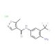 N-[4-amino-3-(trifluoromethyl)phenyl]-5-methyl-1,2-oxazole-4-carboxamide hydrochloride - chemical structure image