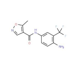 N-[4-amino-3-(trifluoromethyl)phenyl]-5-methyl-1,2-oxazole-4-carboxamide - chemical structure image
