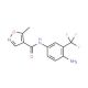 N-[4-amino-3-(trifluoromethyl)phenyl]-5-methyl-1,2-oxazole-4-carboxamide - chemical structure image