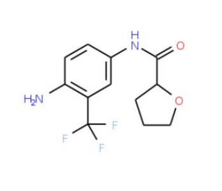 N-[4-amino-3-(trifluoromethyl)phenyl]oxolane-2-carboxamide - chemical structure image