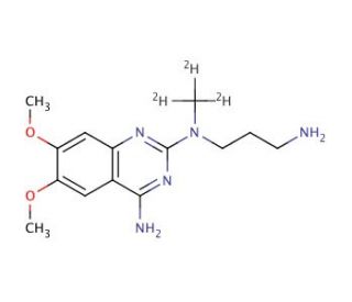 N-(4-Amino-6,7-dimethoxyquinazol-2-yl)-N-methyl-d3-propylenediamine - chemical structure image