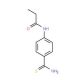 N-[4-(aminocarbonothioyl)phenyl]propanamide - chemical structure image