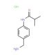 N-[4-(aminomethyl)phenyl]-2-methylpropanamide hydrochloride - chemical structure image
