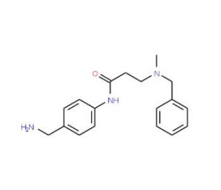 N-[4-(aminomethyl)phenyl]-3-[benzyl(methyl)amino]propanamide - chemical structure image