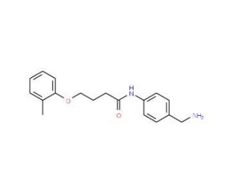 N-[4-(aminomethyl)phenyl]-4-(2-methylphenoxy)butanamide - chemical structure image