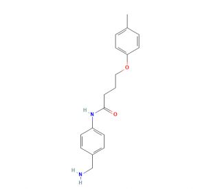 N-[4-(aminomethyl)phenyl]-4-(4-methylphenoxy)butanamide - chemical structure image