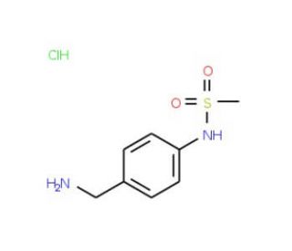 N-[4-(aminomethyl)phenyl]methanesulfonamide hydrochloride (CAS 128263-66-1) - chemical structure image