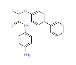 N-(4-Aminophenyl)-2-([1,1&prime;-biphenyl]-4-yloxy)-propanamide - chemical structure image