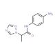 N-(4-aminophenyl)-2-(1H-1,2,4-triazol-1-yl)propanamide - chemical structure image