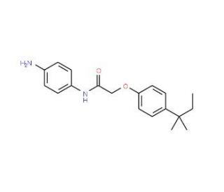 N-(4-Aminophenyl)-2-[4-(tert-pentyl)phenoxy]-acetamide - chemical structure image