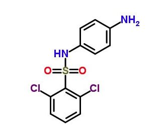 N-(4-aminophenyl)-2,6-dichlorobenzenesulfonamide - chemical structure image