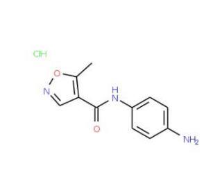 N-(4-aminophenyl)-5-methyl-1,2-oxazole-4-carboxamide hydrochloride - chemical structure image