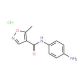 N-(4-aminophenyl)-5-methyl-1,2-oxazole-4-carboxamide hydrochloride - chemical structure image