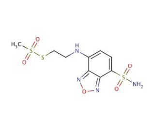 N-[4-(Aminosulfonyl)-2,1,3-benzoxadiazol-7-yl]-2-aminoethyl Methanethiosulfonate (CAS 352000-01-2) - chemical structure image