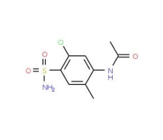 N-[4-(Aminosulfonyl)-5-chloro-2-methylphenyl]acetamide (CAS 17560-53-1) - chemical structure image