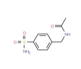 N-[4-(aminosulfonyl)benzyl]acetamide (CAS 2015-14-7) - chemical structure image