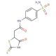 N-[4-(Aminosulfonyl)phenyl]-2-(2-mercapto-4-oxo-4,5-dihydro-1,3-thiazol-5-yl)acetamide (CAS 1142207-04-2) - chemical structur