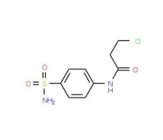 N-[4-(aminosulfonyl)phenyl]-3-chloropropanamide (CAS 104246-29-9) - chemical structure image