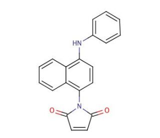N-(4-Anilino-1-naphthyl)maleimide (CAS 50539-45-2) - chemical structure image