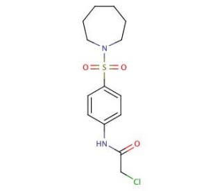 N-[4-(Azepan-1-ylsulfonyl)phenyl]-2-chloroacetamide (CAS 870693-14-4) - chemical structure image