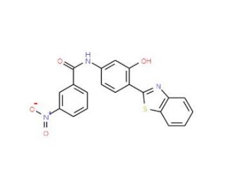 N-(4-Benzothiazol-2-yl-3-hydroxy-phenyl)-3-nitro-benzamide - chemical structure image