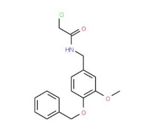 N-[4-(benzyloxy)-3-methoxybenzyl]-2-chloroacetamide - chemical structure image