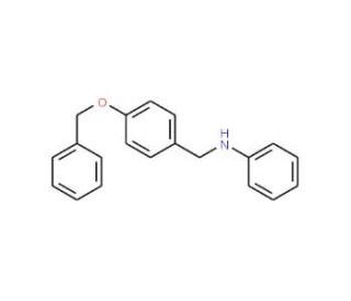N-[4-(benzyloxy)benzyl]-N-phenylamine (CAS 39860-75-8) - chemical structure image