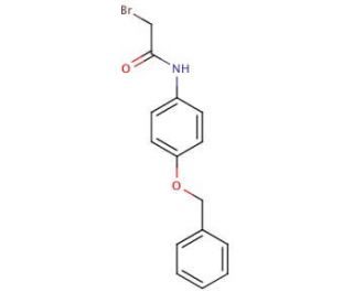 N-[4-(Benzyloxy)phenyl]-2-bromoacetamide (CAS 349120-98-5) - chemical structure image