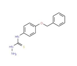 N-[4-(benzyloxy)phenyl]hydrazine-1-carbothioamide (CAS 206559-37-7) - chemical structure image