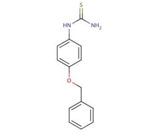 N-[4-(benzyloxy)phenyl]thiourea (CAS 65069-53-6) - chemical structure image