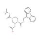 N-4-Boc-N-1-Fmoc-2-piperazine acetic acid (CAS 183742-34-9) - chemical structure image