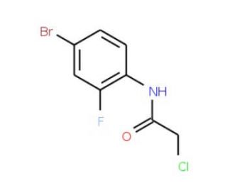 N-(4-Bromo-2-fluoro-phenyl)-2-chloro-acetamide - chemical structure image