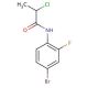 N-(4-bromo-2-fluorophenyl)-2-chloropropanamide - chemical structure image