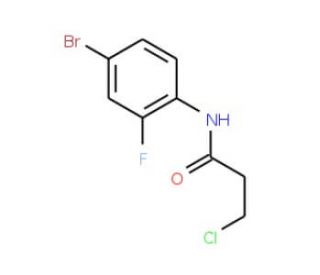 N-(4-bromo-2-fluorophenyl)-3-chloropropanamide - chemical structure image
