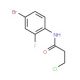 N-(4-bromo-2-fluorophenyl)-3-chloropropanamide - chemical structure image