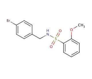N-(4-Bromo-benzyl)-2-methoxy-benzenesulfonamide (CAS 864685-53-0) - chemical structure image