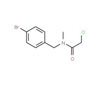 N-(4-bromobenzyl)-2-chloro-N-methylacetamide - chemical structure image