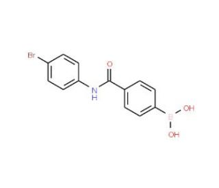 N-4-Bromophenyl 4-boronobenzamide (CAS 874287-99-7) - chemical structure image